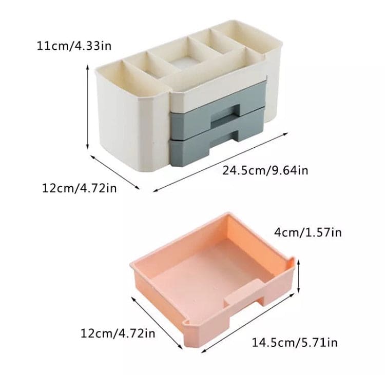 New Desktop Makeup Box, Professional Saving Space Desktop Cosmetics Storage Case, Drawer Type Box Cosmetic Organizer, Cosmetic Organizer/Box for Bathroom New Desktop Makeup Box, Professional Saving Space Desktop Cosmetics Storage Case, Drawer Type Box Cosmetic Organizer, Cosmetic Organizer/Box for Bathroom